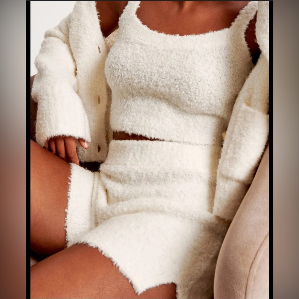 NWT Abercrombie & Fitch Lounge Boucle Sweater set